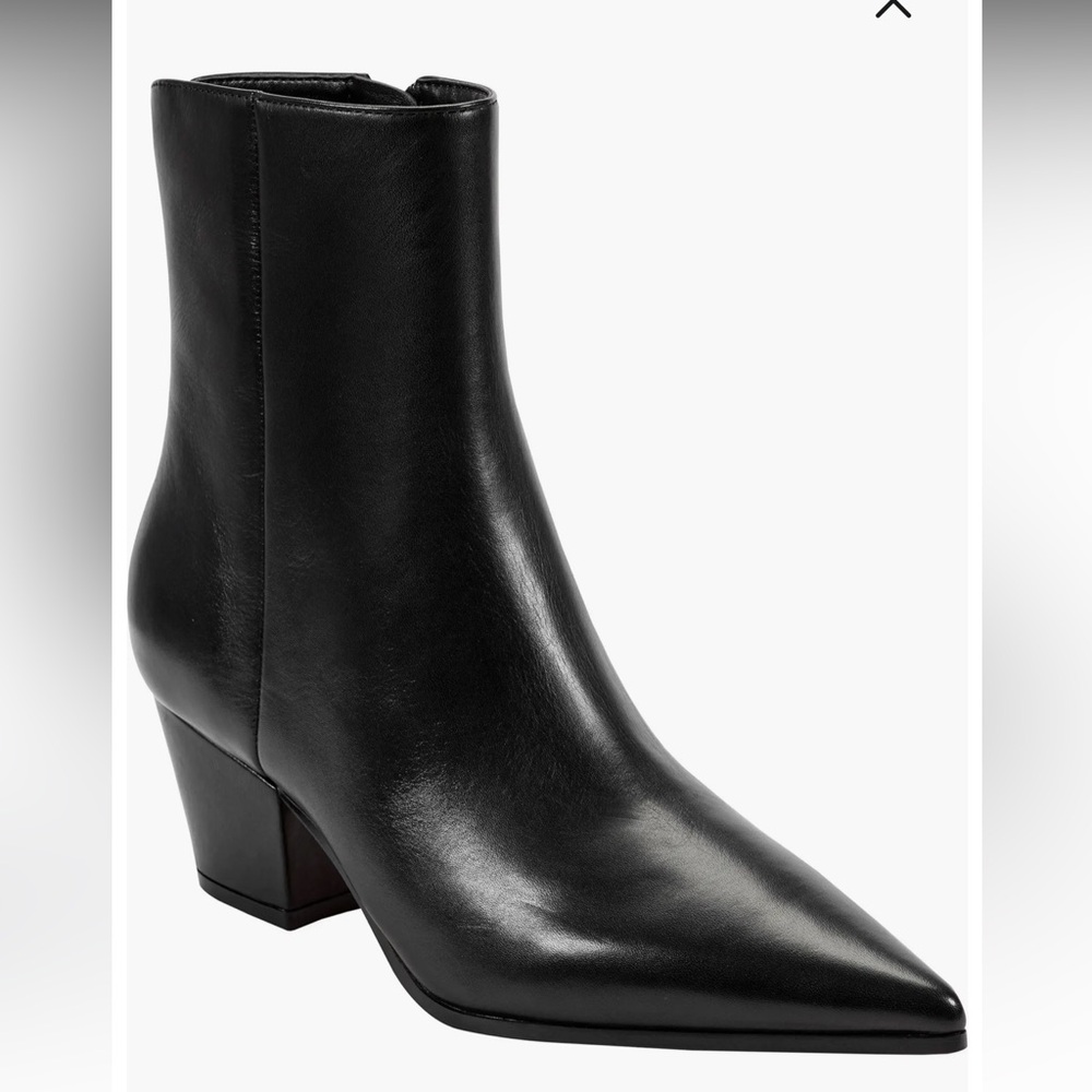 Marc Fisher Black Mavey Heeled Boots size 10 new in box